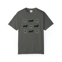 Load image into Gallery viewer, 4-H Mom Shirt | 4h Gift | 4h Gift Ideas | 4-H Tshirt | Livestock Shirt | Show Pig Shirt | Pig and Clover Pattern T-Shirt | Farm Animal Tee