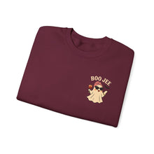 Load image into Gallery viewer, Boo Jee Ghost Halloween Sweatshirt, Spooky Crewneck Jumper, Scary Unisex Pullover, Ghostly Halloween Top, Halloween Costume Apparel
